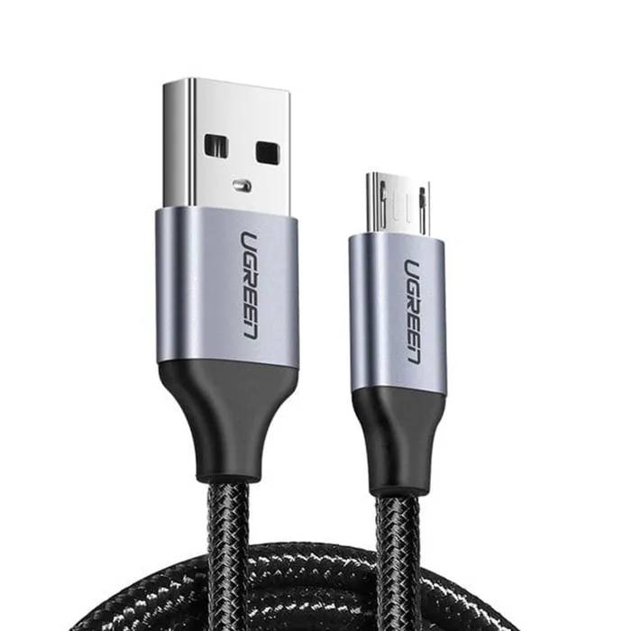 UGREEN 1.5m USB to Micro-USB Data Cable - QC 2.0, 2A, Black
