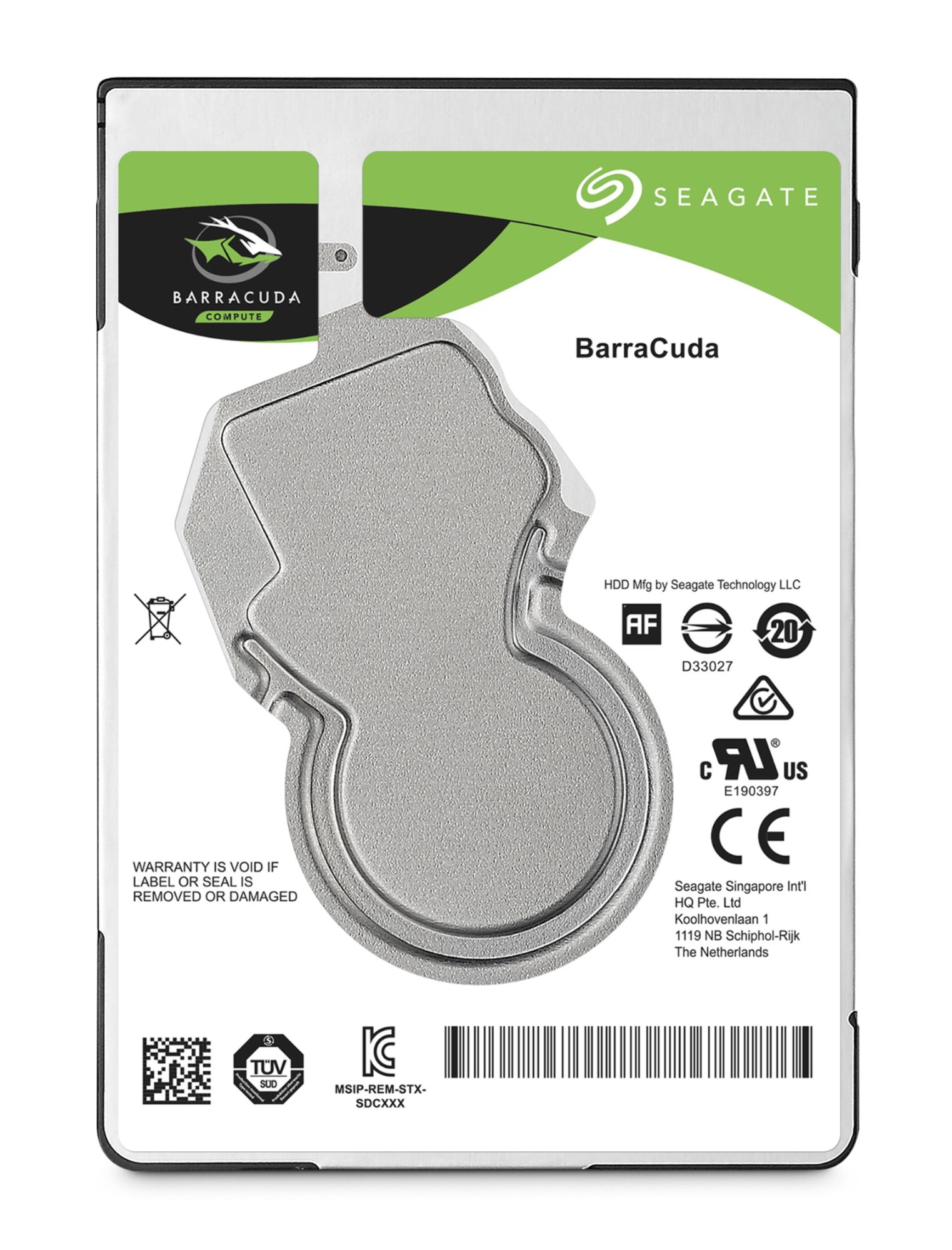 Seagate Barracuda 2.5-inch HDD - 500GB, 5400 RPM, 128MB, SATA III