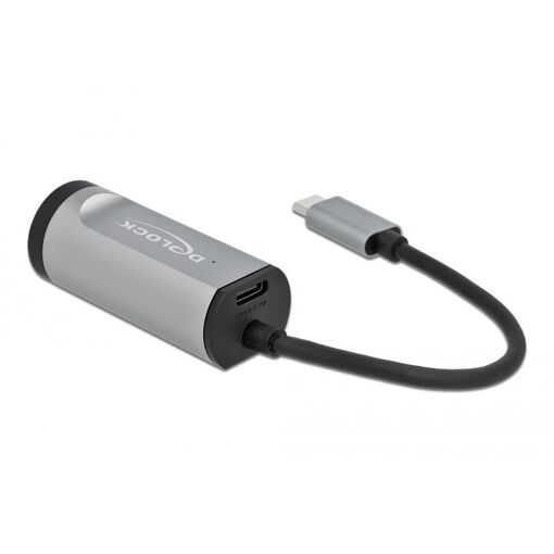 Adaptateur USB Type-C vers LAN Gigabit avec livraison d'alimentation, gris