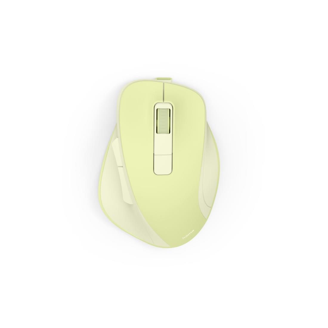 Hama Wireless Optical Mouse WM-500, 6 Buttons, Ergonomic, Silent, Rechargeable Battery, Green