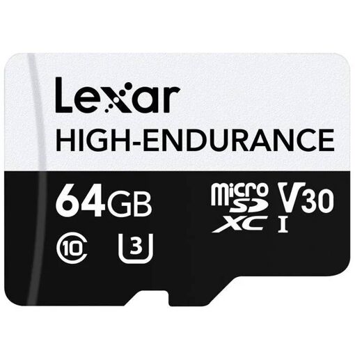 Lexar MicroSDHC Card - 64GB - High Endurance - UHS-I U3 - 100MB/s