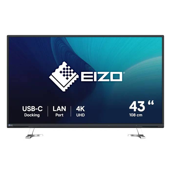 EIZO LED Screen - FlexScan EV4340X-BK - 42.5 Inch - 4K Ultra HD - 5ms Response Time