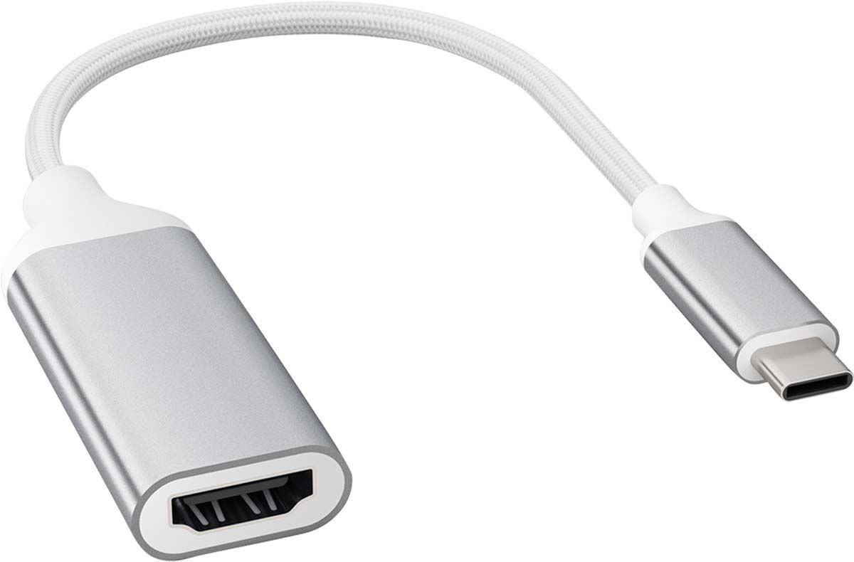 Bigben Connected Force Power Lite - Video Adapter - USB-C Male to HDMI Female - Black - 4K60Hz (3840 x 2160) Support