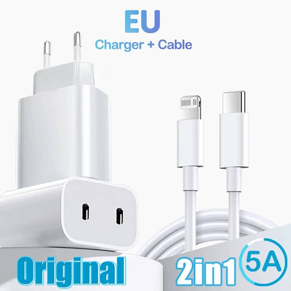 40W Dual USB-C PD Charger