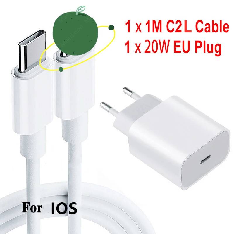 VSBNDGFSUYDG 20W Quick Charge USB-C Charger for iPhone 15/14/13 Pro Max, Mini, X, XS