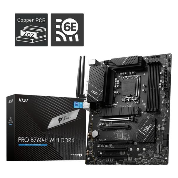 MSI PRO B760-P Intel B760 LGA 1700 ATX Motherboard