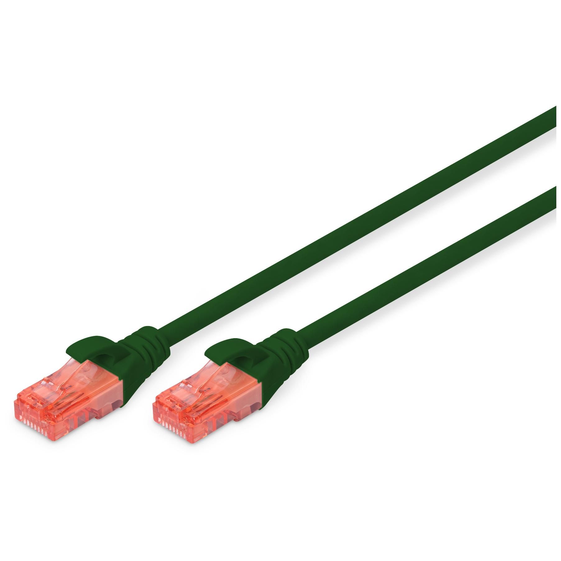 Câbles de raccordement Digitus CAT 6 U/UTP (2x RJ45, Rouge, 250 MHz)
