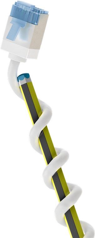 Goobay 74340 Cat6a Network Cable, 10m, White, RJ45 Connectors