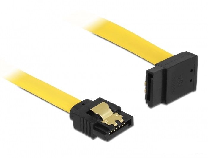 Cable SATA de 7 pines Delock, 0,5 m (Amarillo)