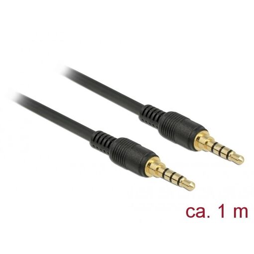 Delock 3.5mm Audio Cable 1m Black