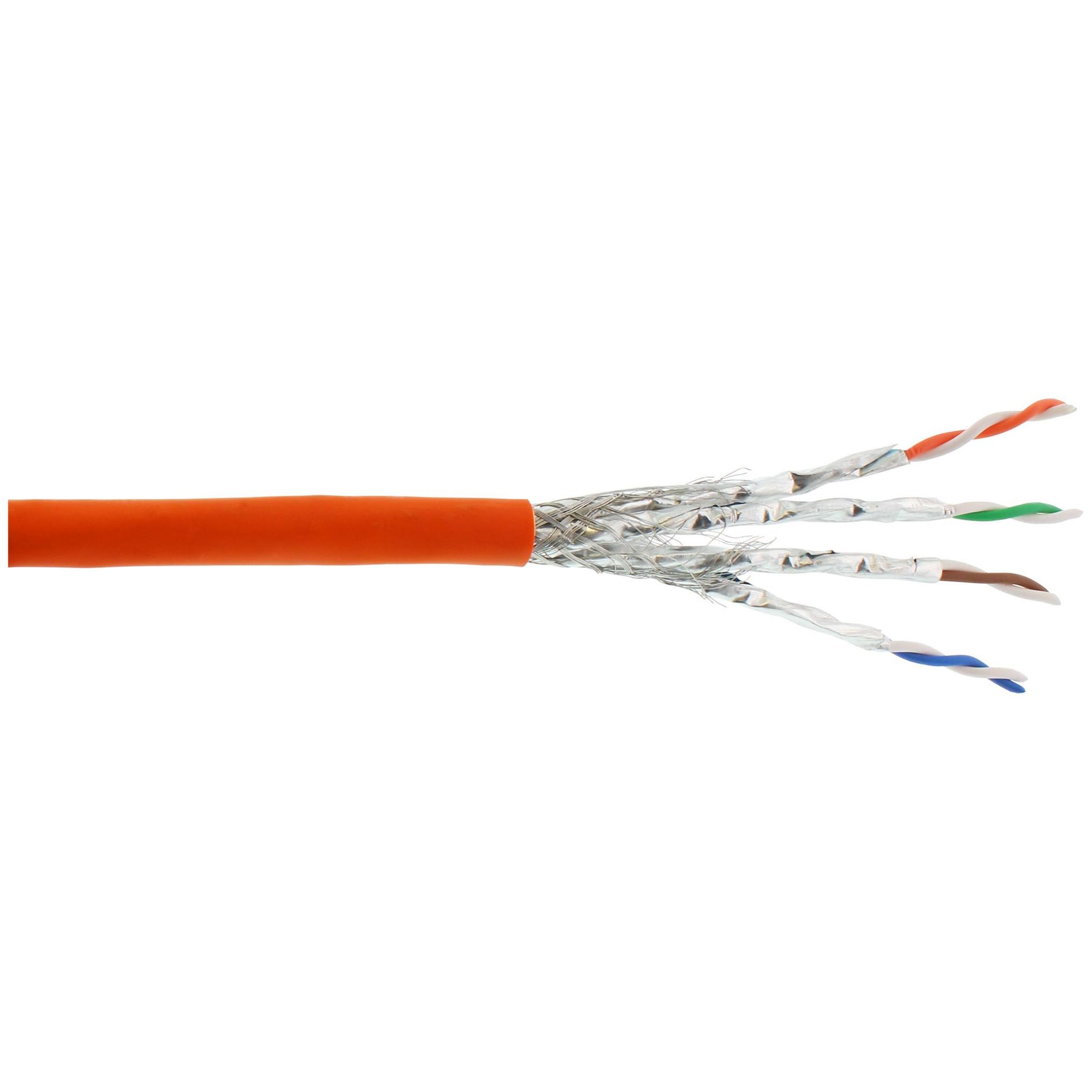 InLine Cat7a S/FTP Cable, 300m, Orange