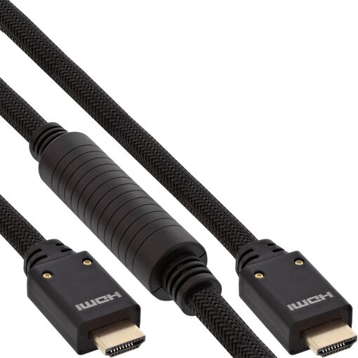 Câble HDMI InLine 6 mètres (Type A, Version 2.0, Noir)