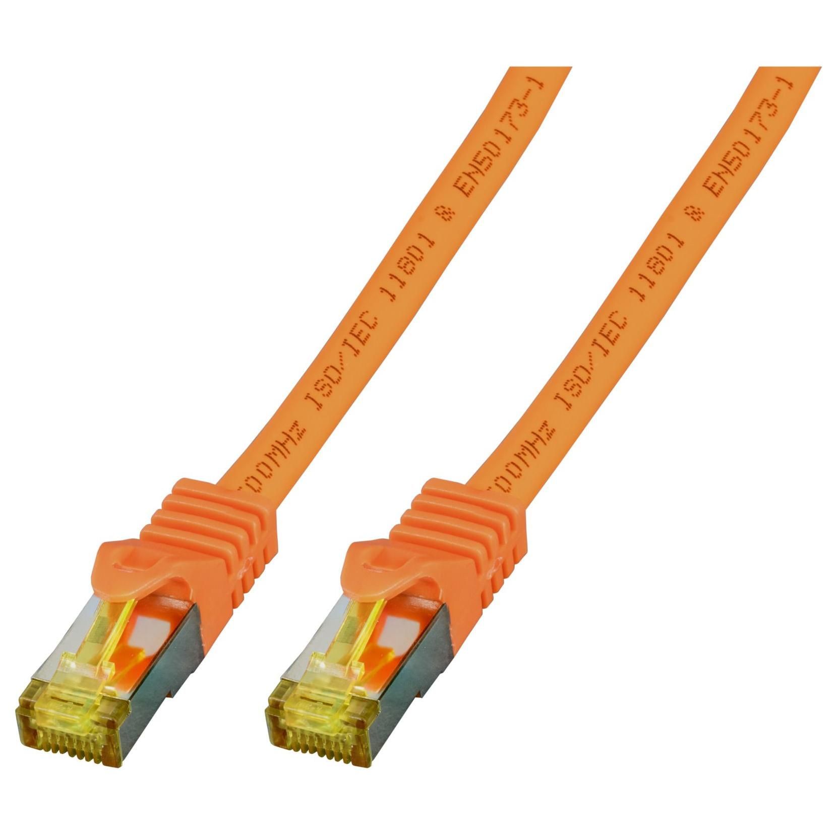 EFB Elektronik Cat6a Network Cable, 1.5m, Orange