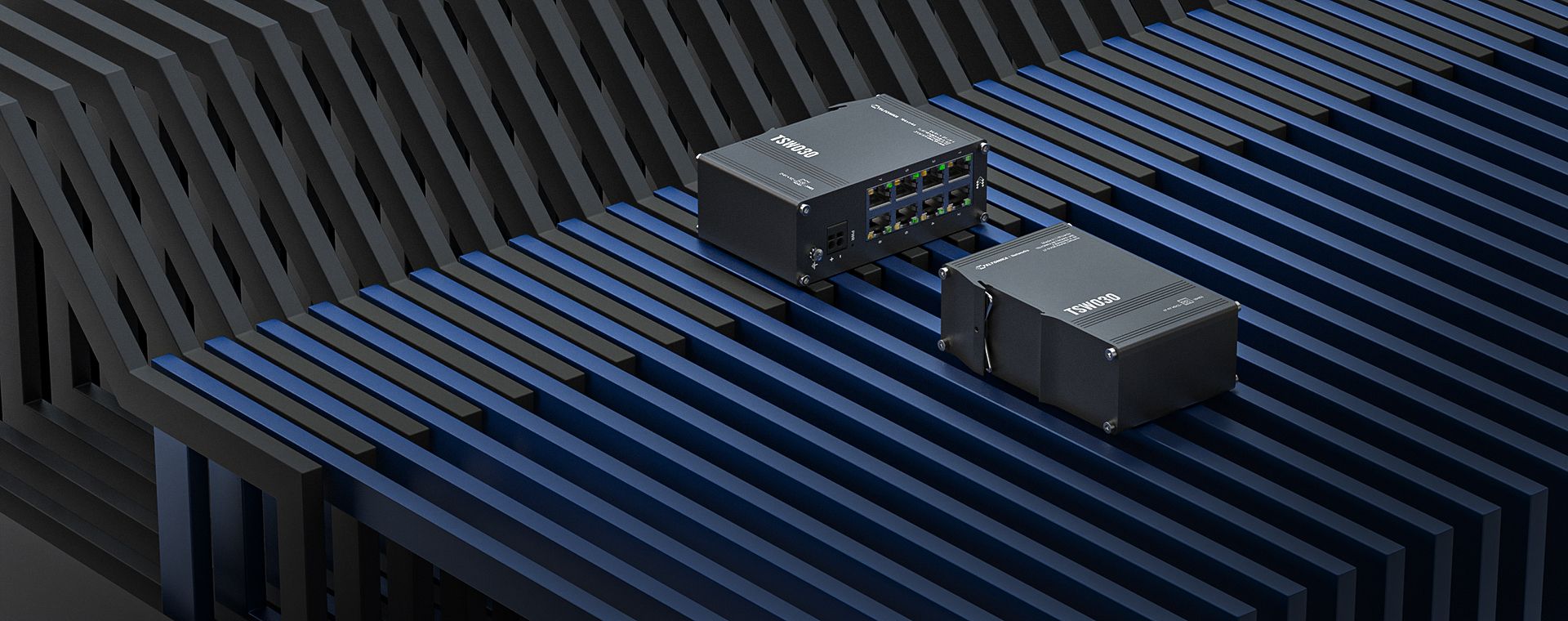 Teltonika TSW030 - Unmanaged Switch - 8 x 10/100 - DIN Rail Mount