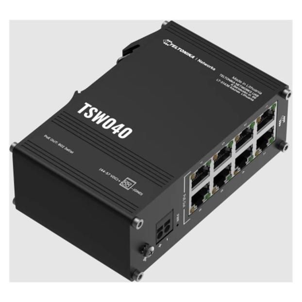Teltonika TSW040 - 8-Port PoE+ Switch