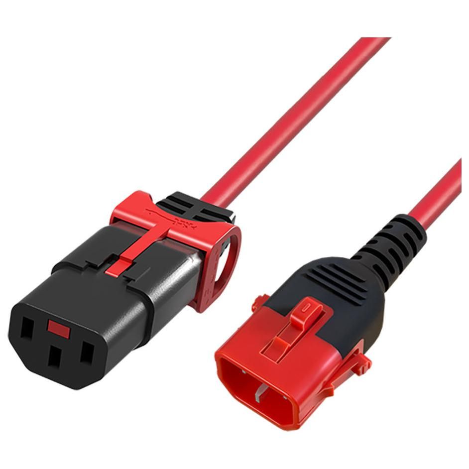 ACT AK5513 1.5m Electric Cable Red C13 to C14 Connector