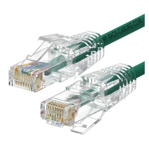 WP Cat6a Network Cable, Green, 3m U/UTP (UTP)