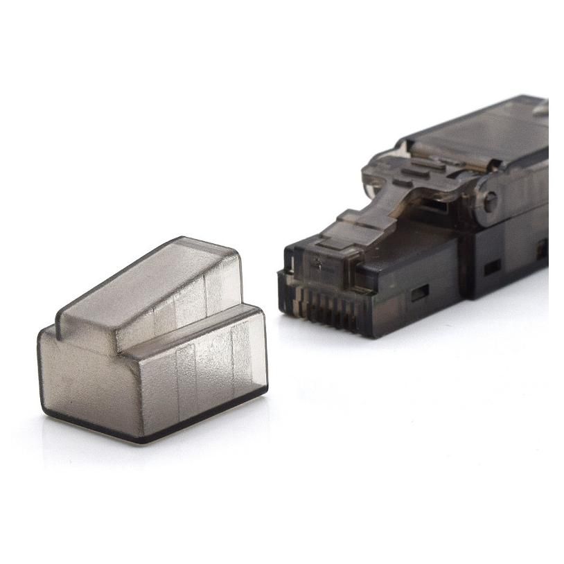 WP RJ-45 Connector, Black, Transparent