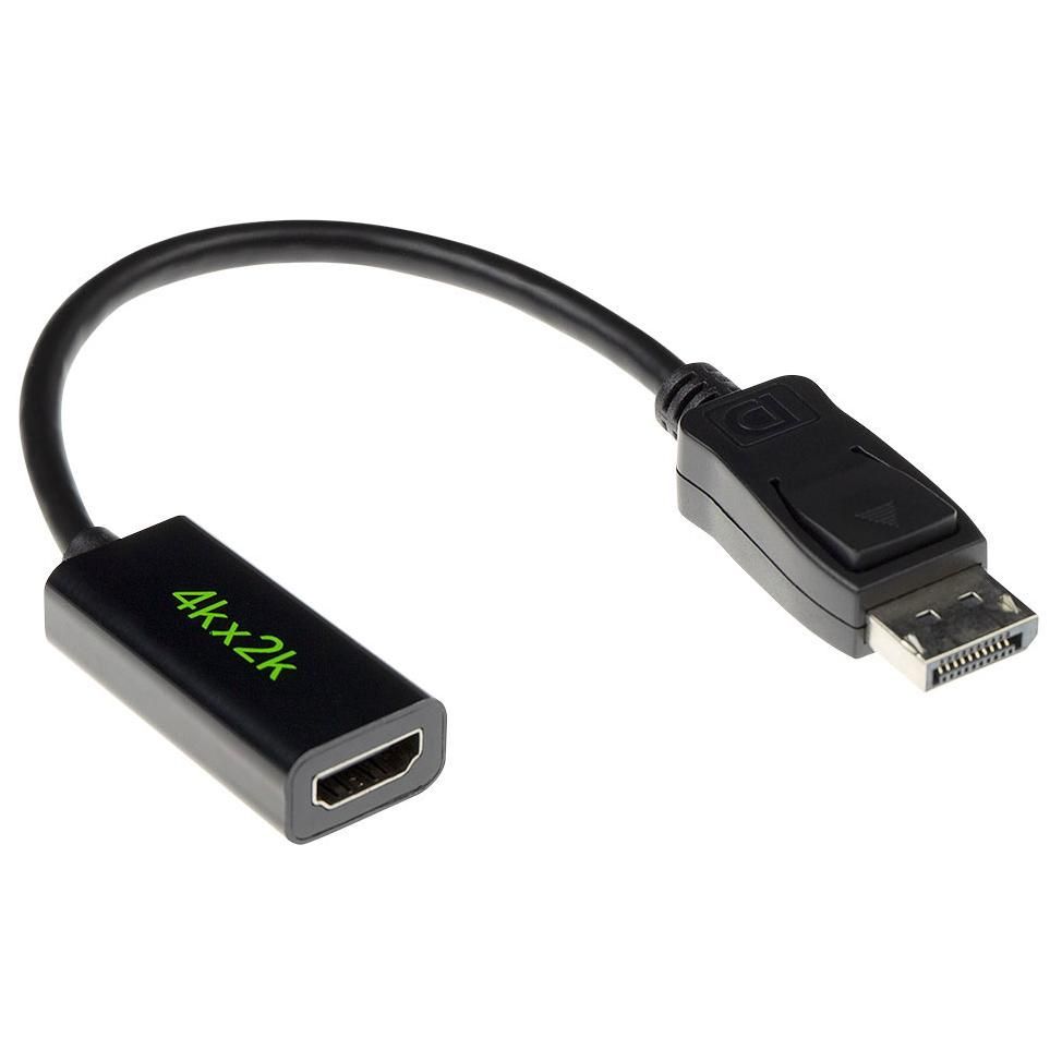 ACT DisplayPort to HDMI Cable 0.15m Black