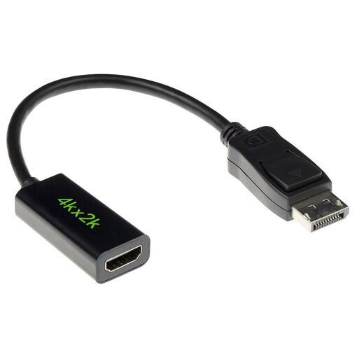 Câble vidéo ACT DisplayPort vers HDMI 0,15 m Noir