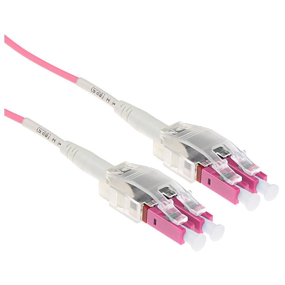 Cable ACT RL8400 Infiniband y de fibra óptica de 0,5 m Violeta LC