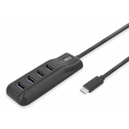 Hub y adaptador ACT AC6420 USB-C (3.1 Gen 1) - Negro