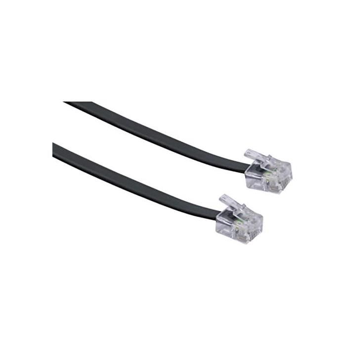Schwaiger RJ11 to RJ11 6P4C Cable 6m Black