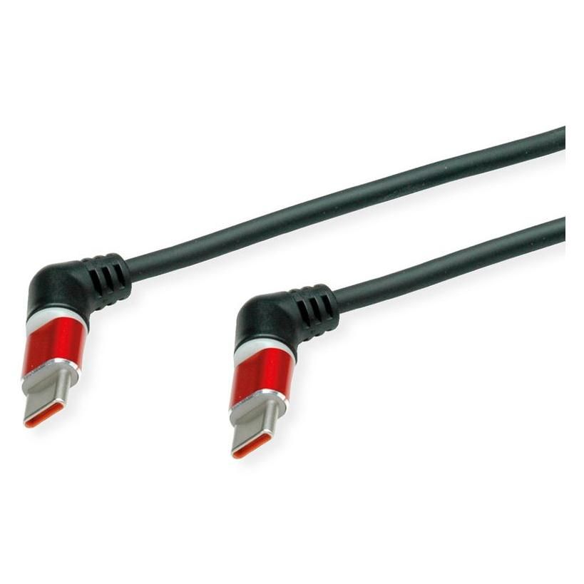 Roline USB 2.0 Cable - 2m, Type-C to Type-C, Black Red