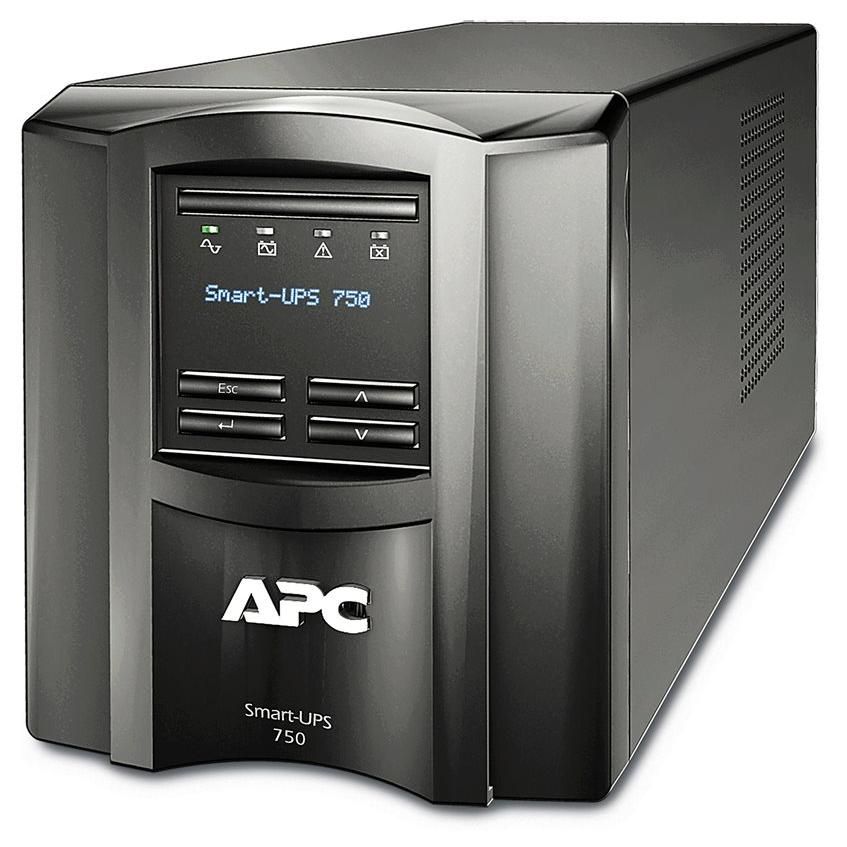 APC Smart-UPS 750 - Uninterruptible Power Supply (UPS) - 120V AC - 500W - 750VA - Single-Phase - USB, Serial - 6 Output Connectors - Black