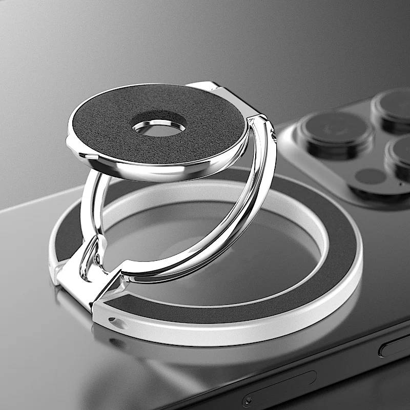 VSDBUFGSGDYF Magnetic Phone Ring Stand, Double-Sided Portable Foldable Phone Holder for Universal Devices