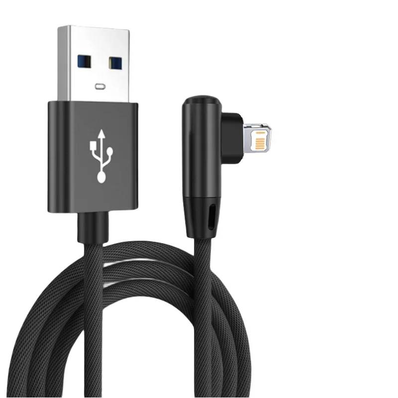 VSDJBJSDFH Quick Charge USB Cable, 0.3m Black, for iPhone 14, 13, 12, 11 Pro Max, X, 6s, 7, 8 Plus