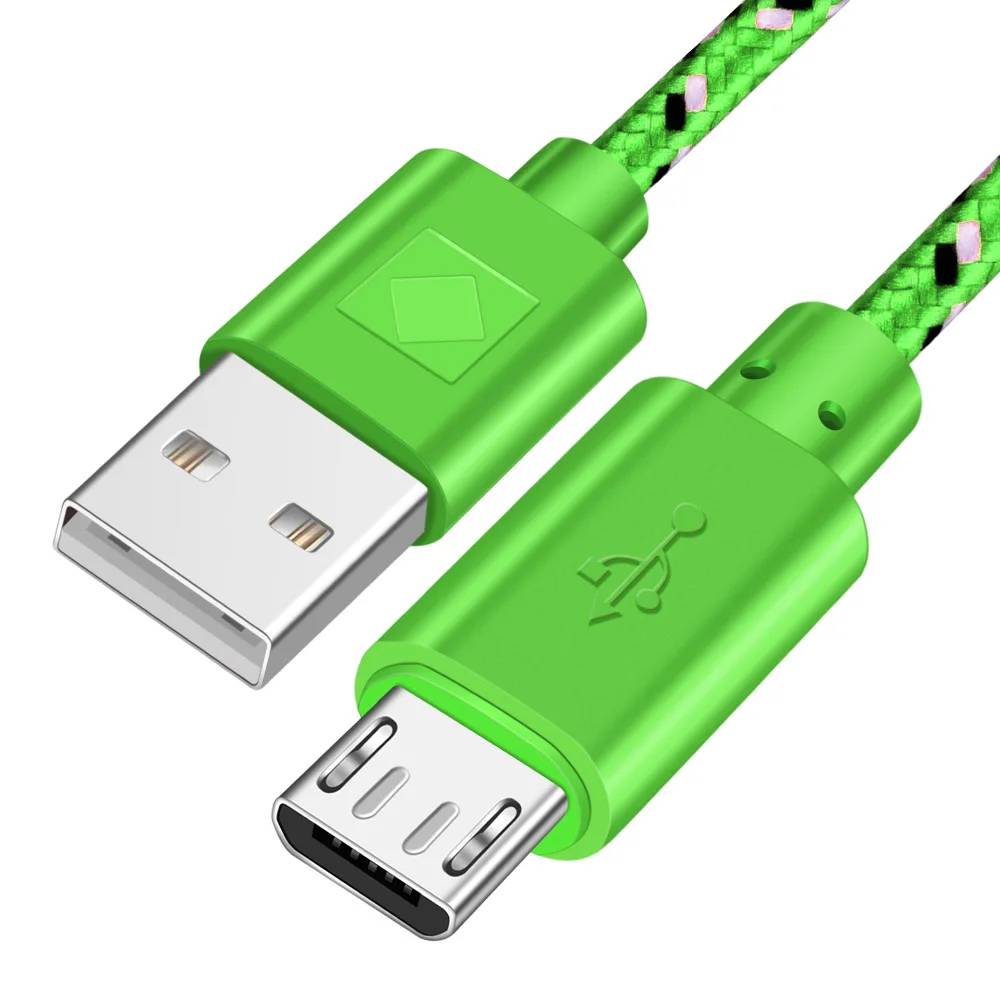 Olaf Micro USB Cable 1m, 2m, 3m - Nylon Braided Quick Charge Cord for Samsung S7, Xiaomi, LG, Huawei Android Tablets
