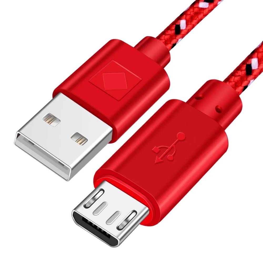 Olaf Micro USB Cable 1m, 2m, 3m - Fast Charging Tressé Nylon Cord for Samsung, Xiaomi, LG, Huawei Android Devices