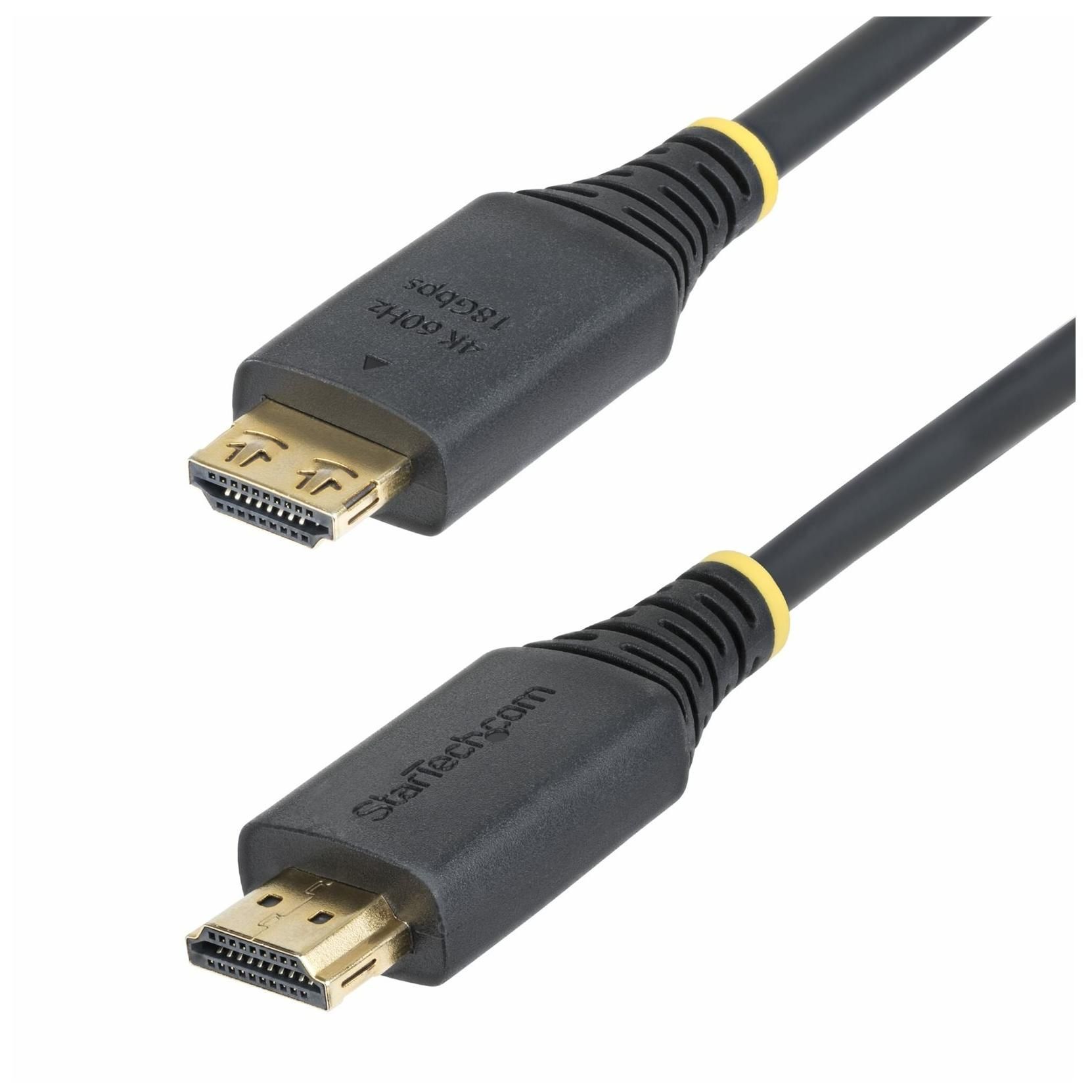 StarTech High-Speed HDMI Cable - 2m, Shielded, Black, Halogen-Free, Passive, 4K60Hz, 1440p (UWQHD) 144Hz, 1080p 240Hz