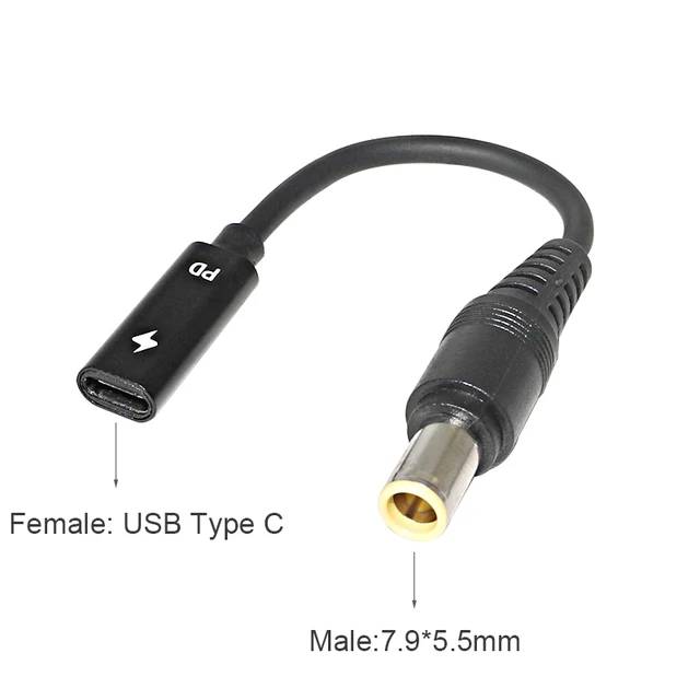 VSDFBSDFUY USB 3.1 Type-C to Laptop Power Adapter