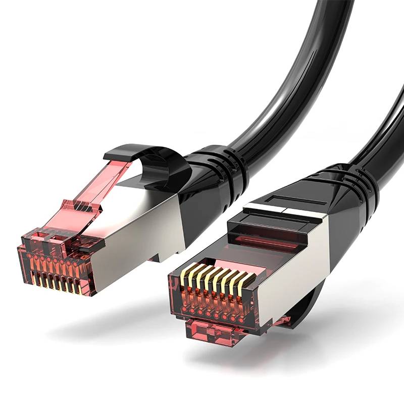 3-Pack Ethernet Cable RJ45 Cat 6 SFTP Connectors - 0.25m to 20m, Black