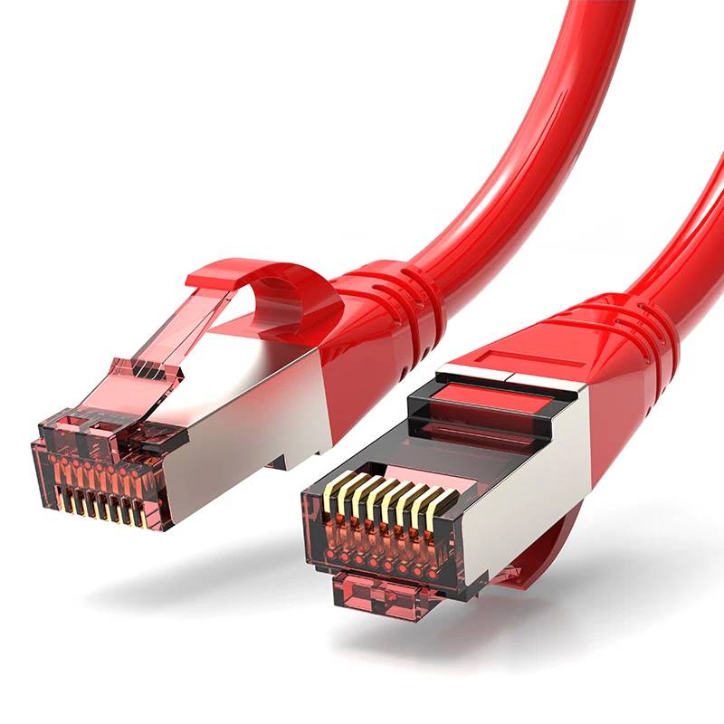 VSDFBSDFUY Cat 6 SFTP Ethernet Cable, 2m Red x3 (3-Pack)