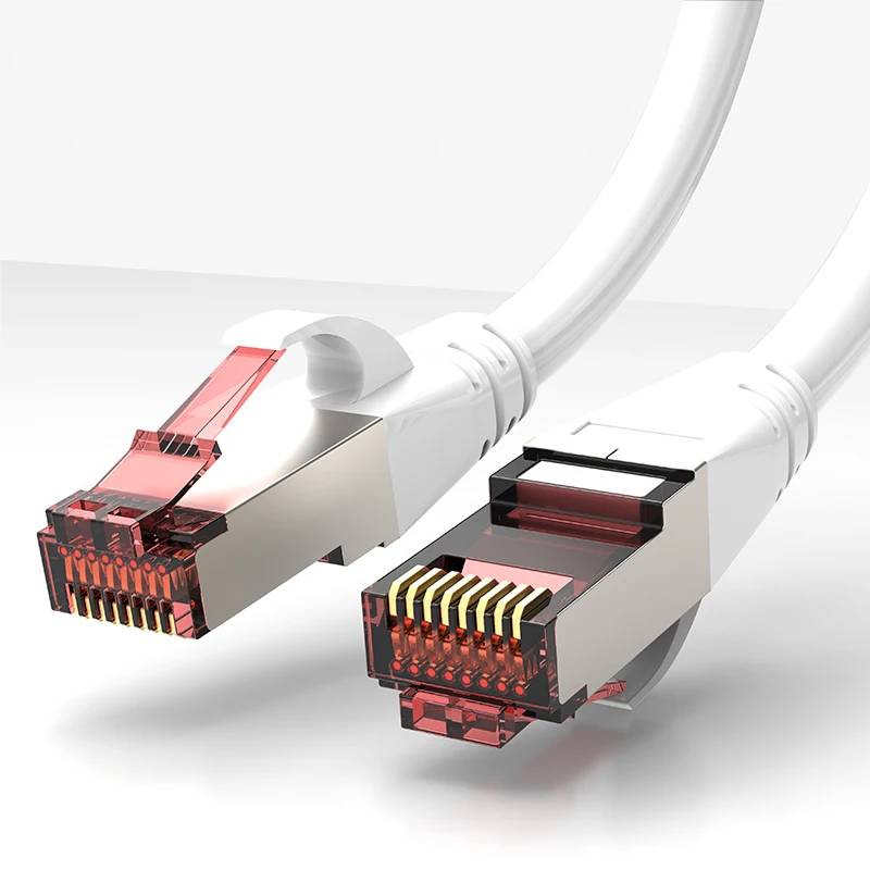 Linkwylan Cat 6 S/FTP Ethernet Cables, 0.5m (White) x3