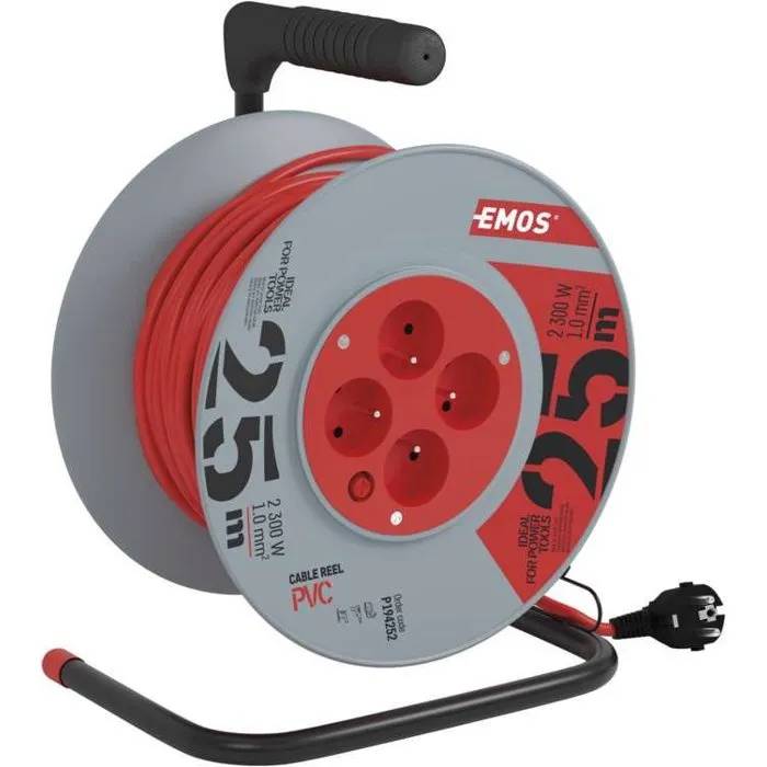 Emos PVC Extension Cable - 4 Prongs, 25m