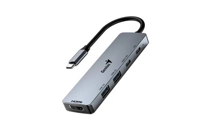 Genius UH-500 5-in-1 USB Type C to HDMI Adapter
