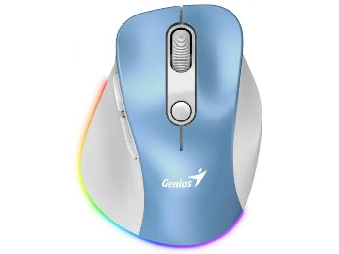 Genius Mini Ergo 9000S Pro Wireless Bluetooth Mouse - Blue