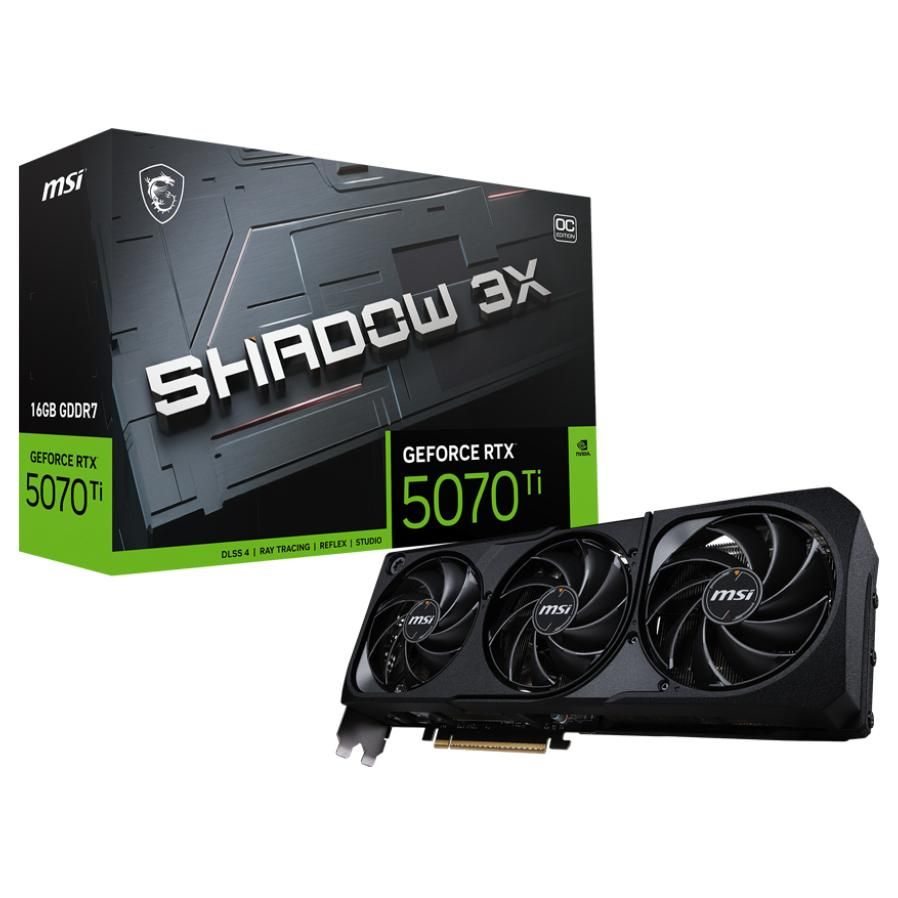 MSI GeForce RTX 5070 Ti 16G SHADOW 3X OC NVIDIA 16GB GDDR7