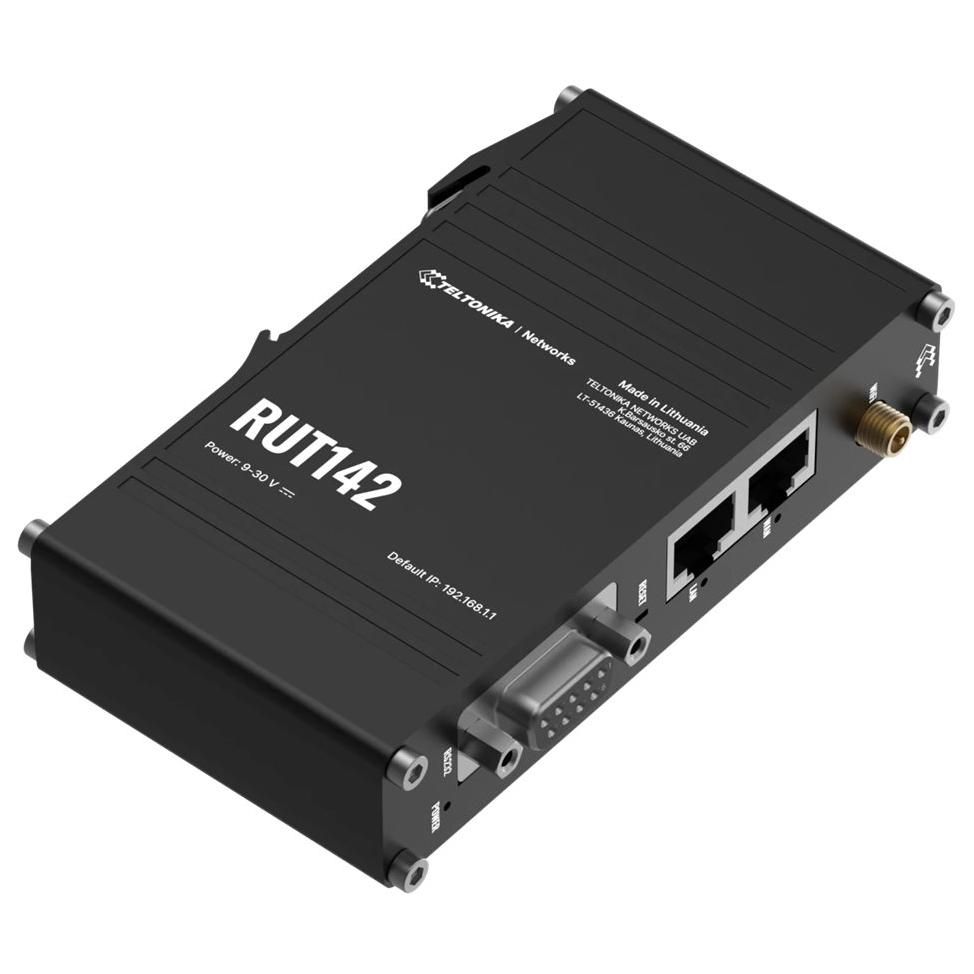 Teltonika RUT142 - 2.4GHz Wireless RS-232 Router - DIN Rail Mount