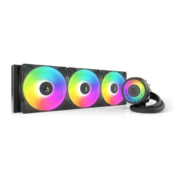 ARCTIC Liquid Freezer III Pro 420 A-RGB (Black) - All-in-One CPU Cooler, 3x 140mm Water Cooling, 38mm Radiator, Pump