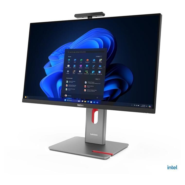Lenovo ThinkCentre M90a Pro Gen 6, 27" Core i5-2350U, 16GB RAM, 512GB SSD, Intel Graphics, AZERTY Keyboard - Black