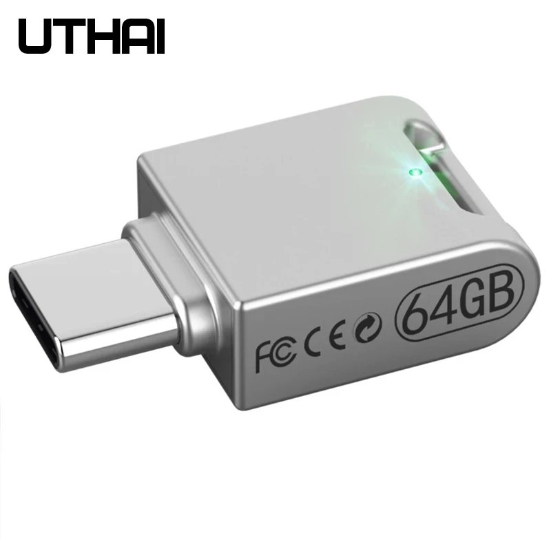Mini USB-C Flash Drive C12, 64GB, OTG Type-C Support