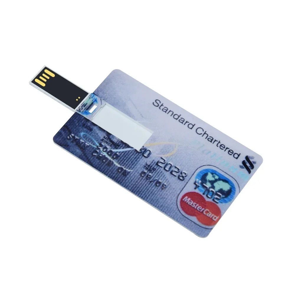 VSDBHFGVHDSF Waterproof USB Flash Drive, 4GB - 64GB Capacity, Metal Design, Credit Card Size