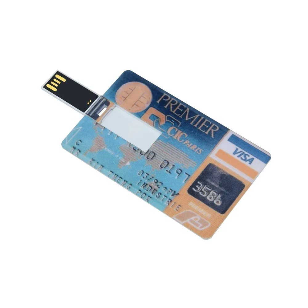 VSDBHFGVHDSF Waterproof USB Flash Drive - Credit Card Size, 128GB