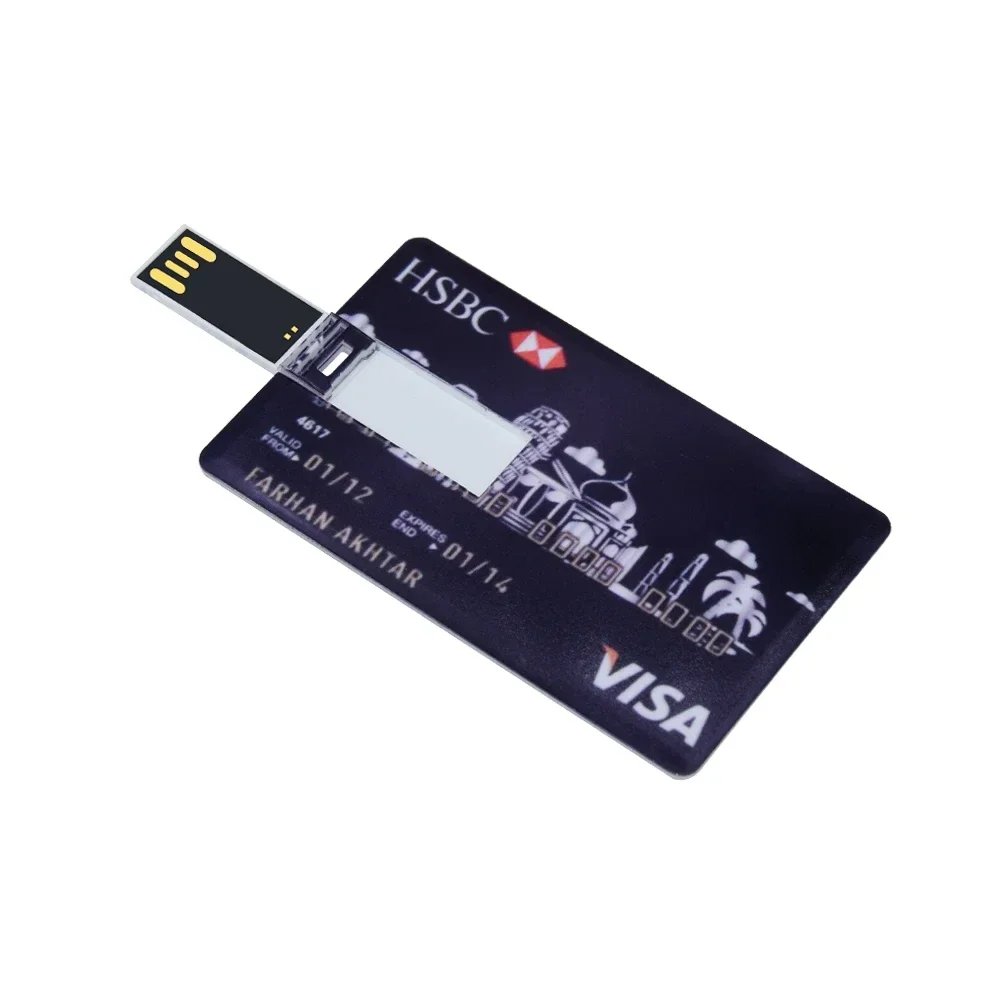 VSDBHFGVHDSF Waterproof USB Drive, Credit Card Size, 4GB - 128GB Capacity