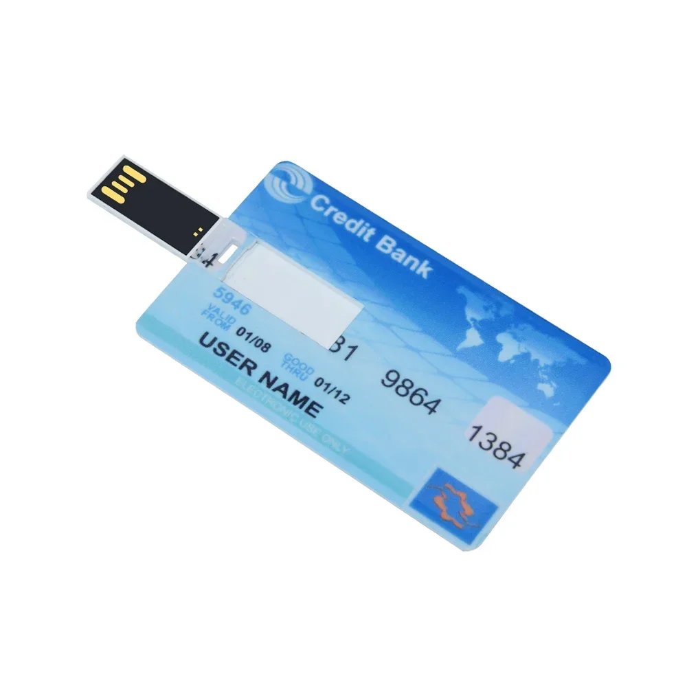 VSDBHFGVHDSF Waterproof USB Drive, Credit Card Size, 4GB - 128GB Capacity